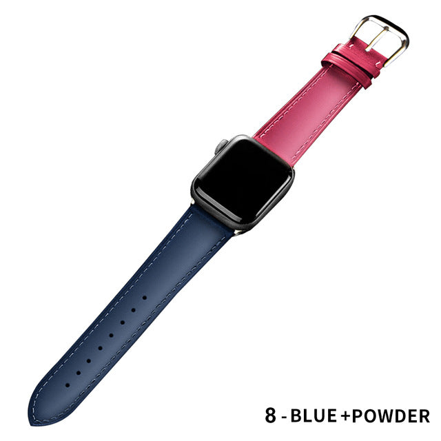 Leather Apple Watch Band for Generations 5 4 3 2 1
