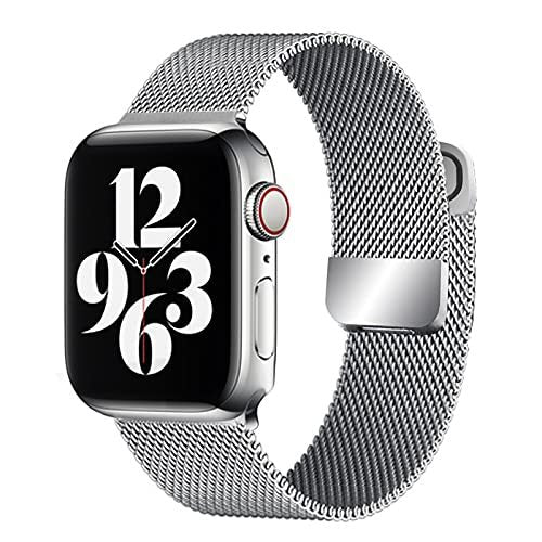 42mm/44mm/45mm Brushed Stainless Steel Bands For Apple Watch