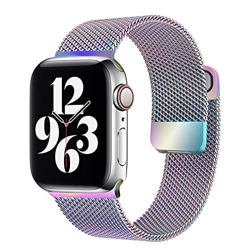 42mm/44mm/45mm Brushed Stainless Steel Bands For Apple Watch