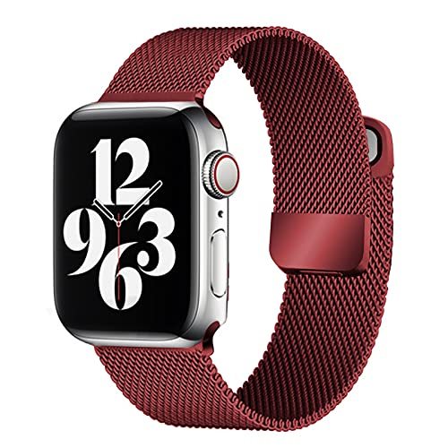 42mm/44mm/45mm Brushed Stainless Steel Bands For Apple Watch