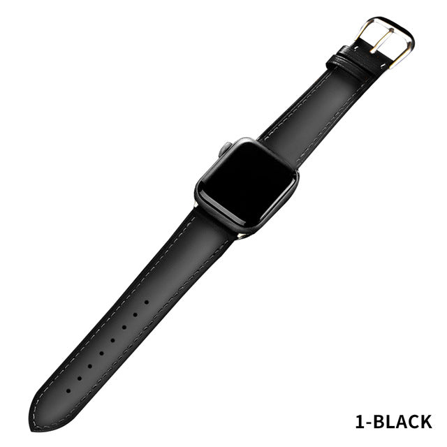 Leather Apple Watch Band for Generations 5 4 3 2 1